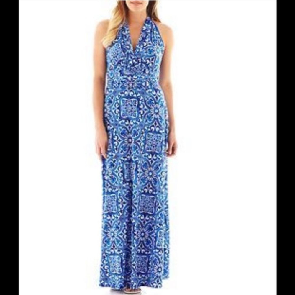 EVAN PICONE Black Label Maxi Dress Sz. 16 NWT
